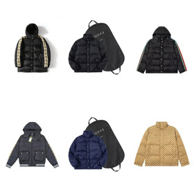 GUCCI Cold-proof Neck Hooded Short Down Jacket-4346  